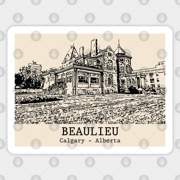 Beaulieu - Calgary AB Magnet by Lakeric